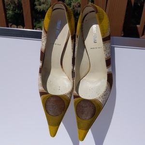 Miu Miu canvas heels, EU37